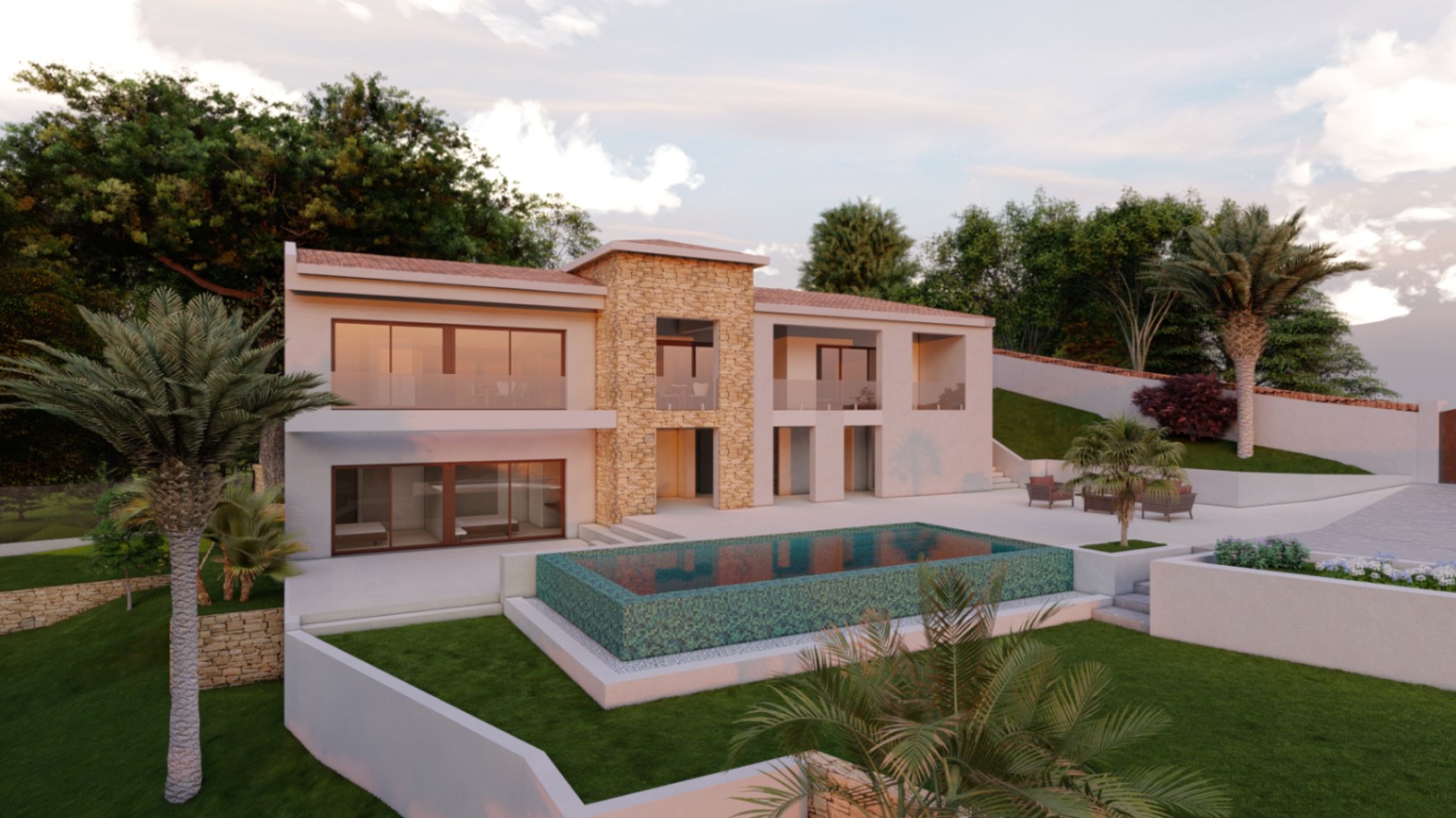 Beautiful contemporary villa with sea views in Altea.